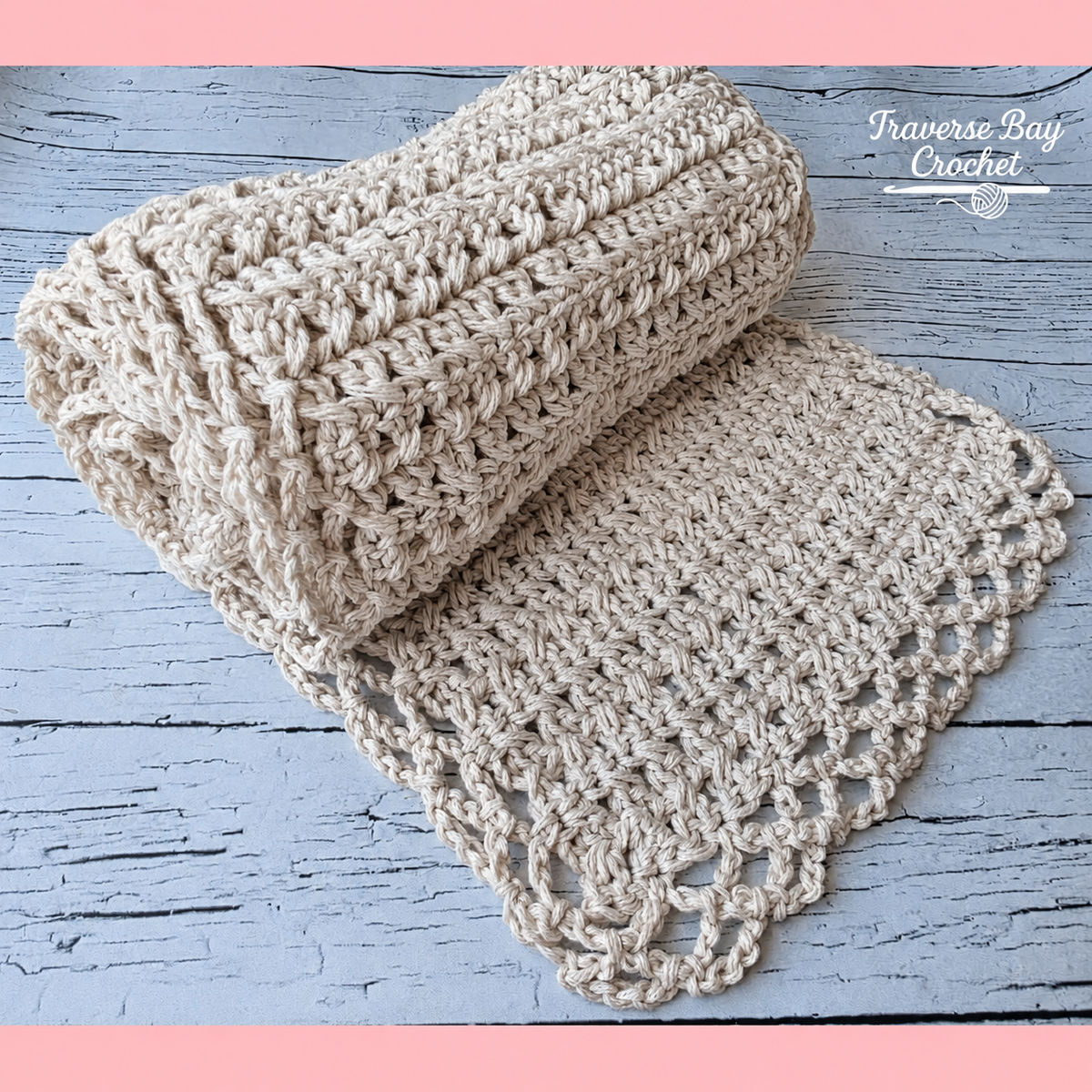 Crochet Crossroads Lace Scarf Pattern