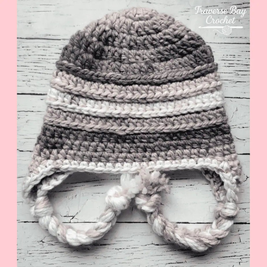 Crochet Chunky Ridge Beanie Pattern 4 Sizes