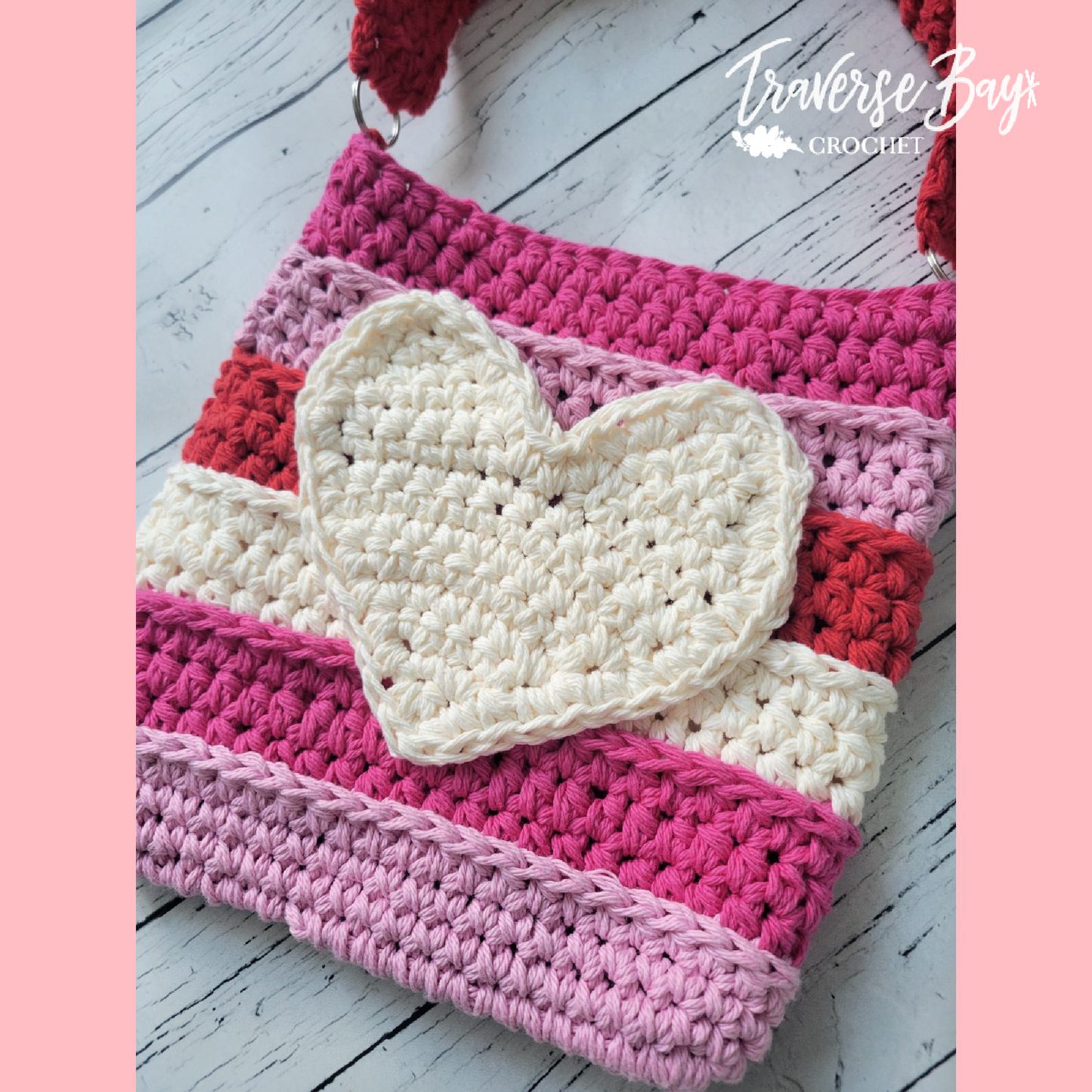 Crochet Heart Valentine's Bag Purse Pattern