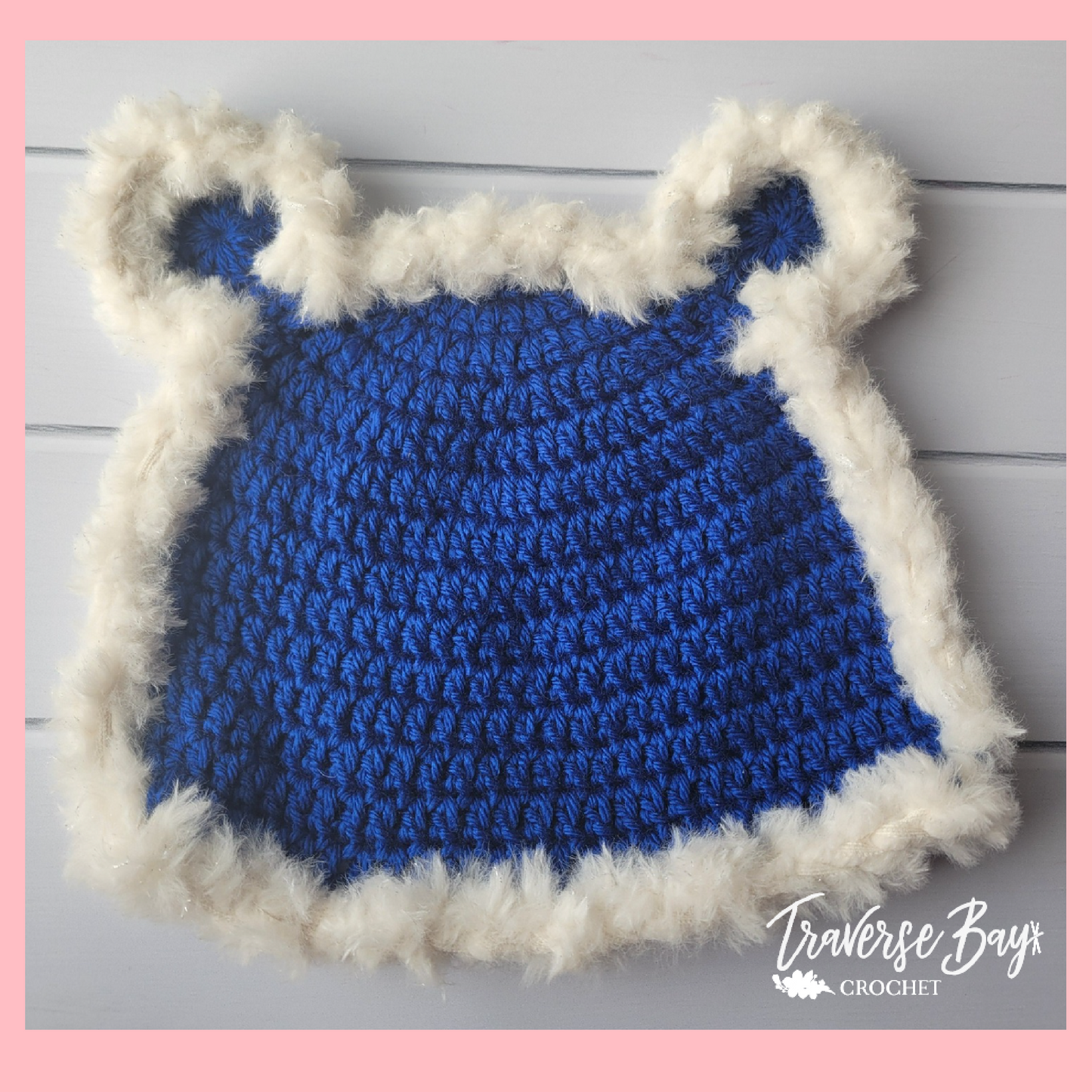 Crochet Fuzzy Bear Hat 3 Sizes Pattern