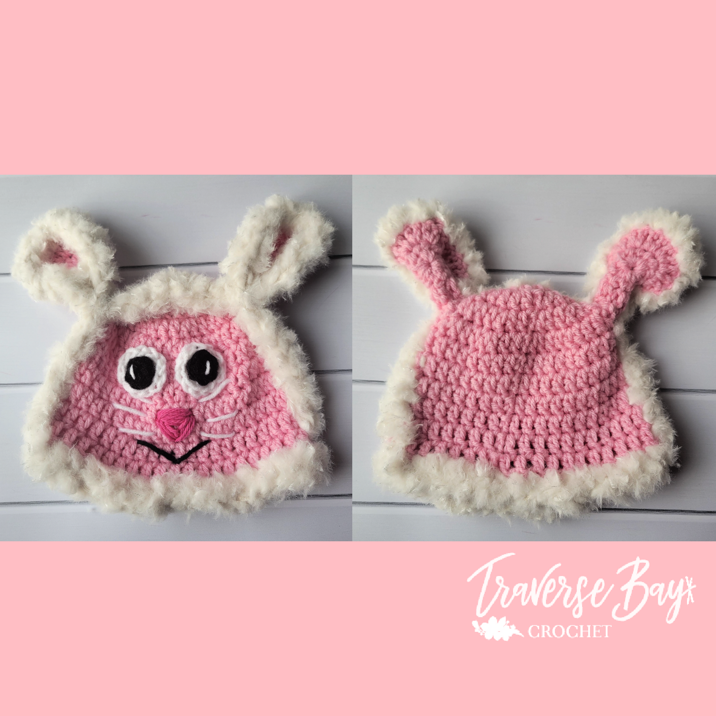 Crochet Faux Fur Bunny Hat Pattern
