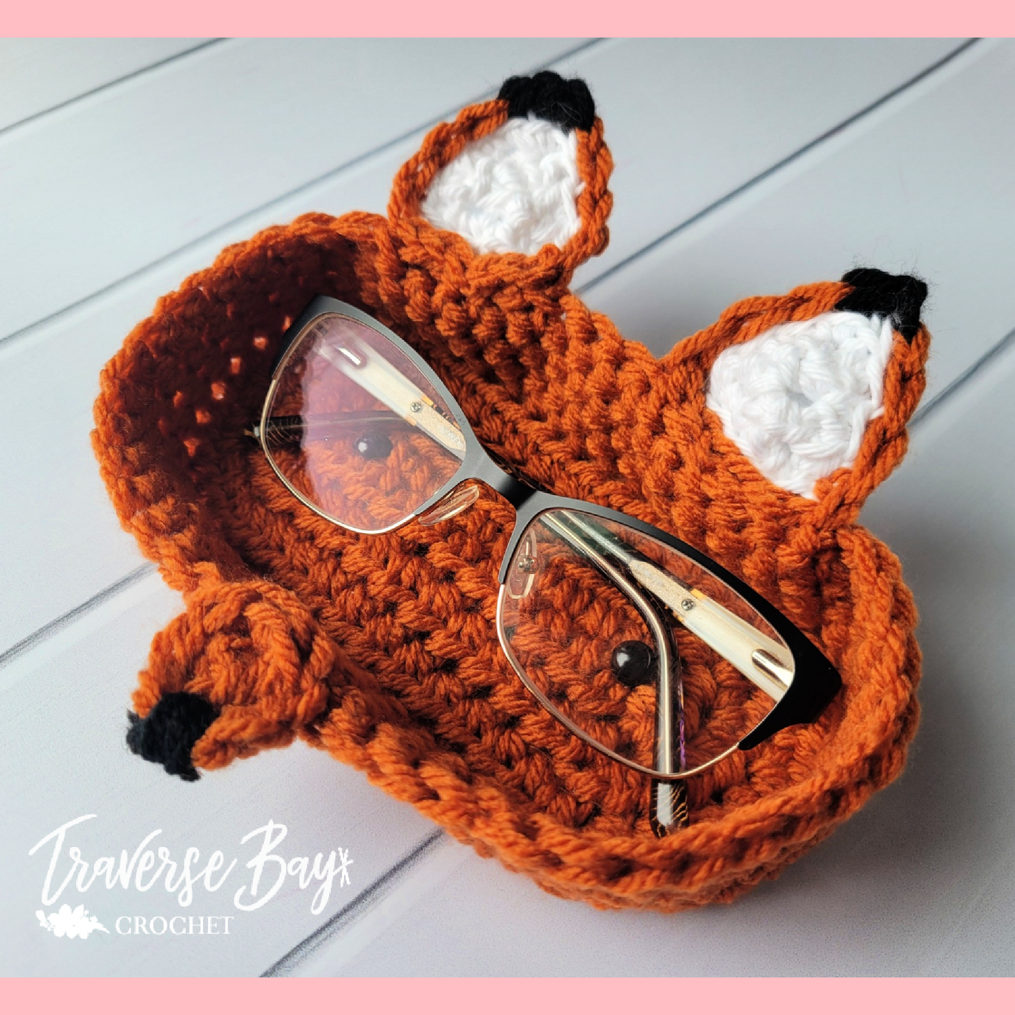 Crochet Fox Glasses Holder Pattern