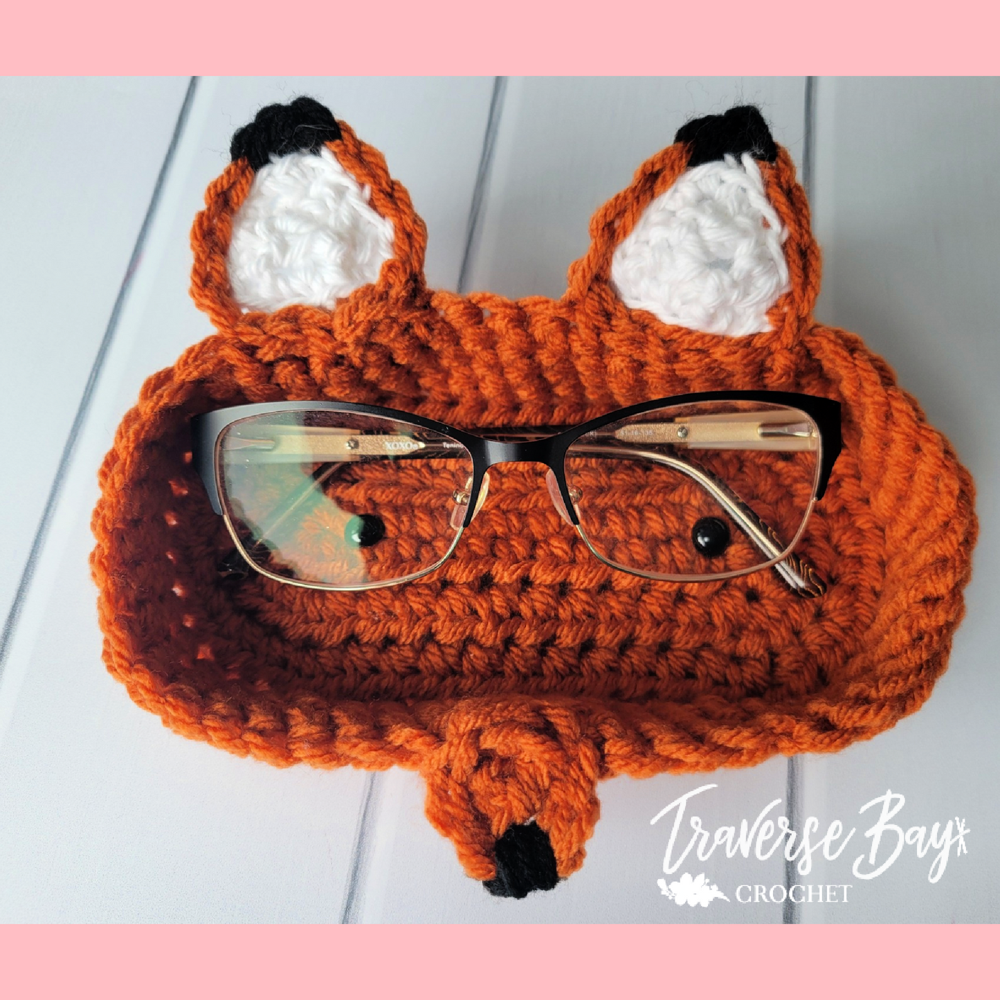 Crochet Fox Glasses Holder Pattern