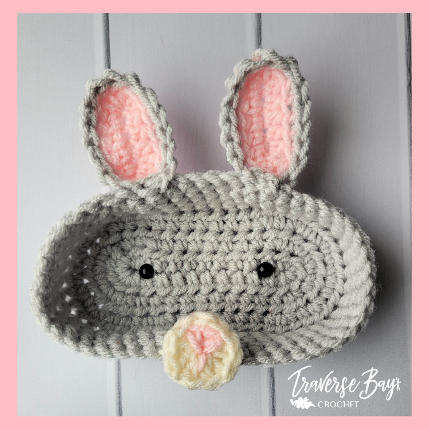 Crochet Bunny Glasses Holder Pattern