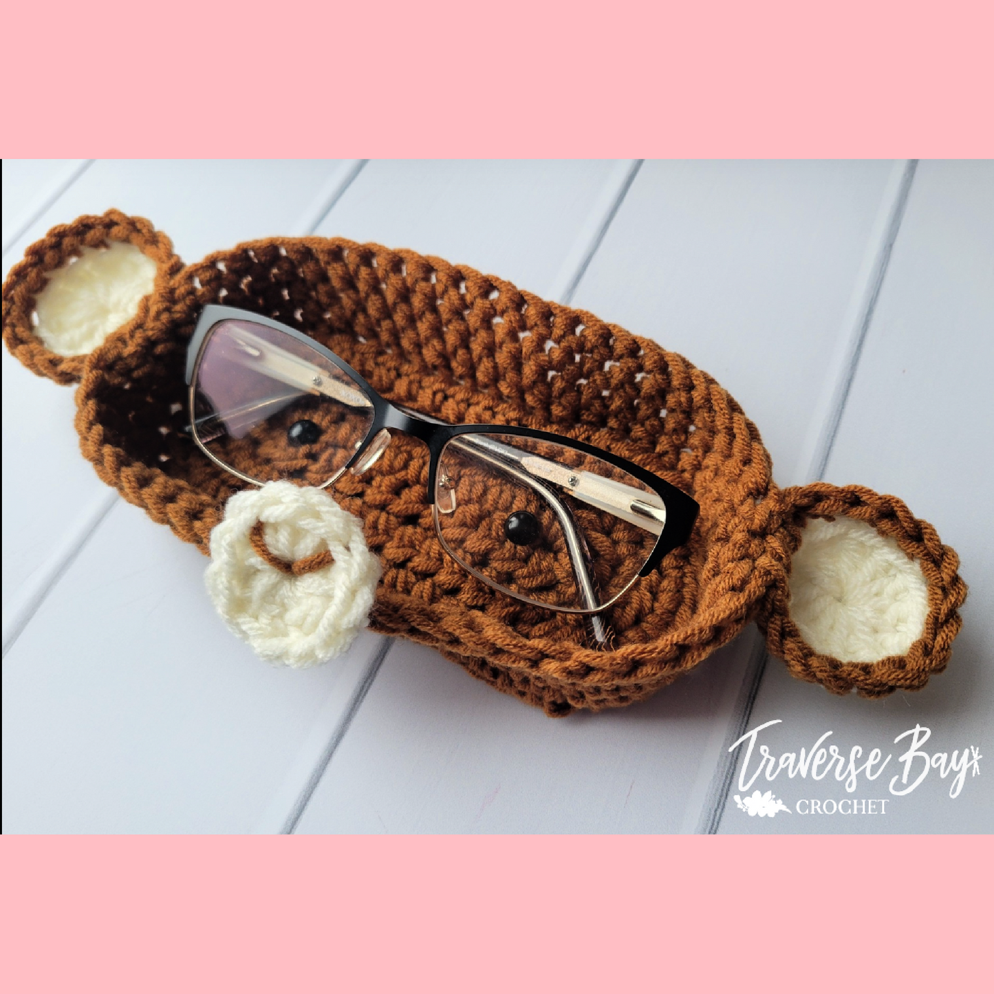 Crochet Monkey Glasses Holder Pattern