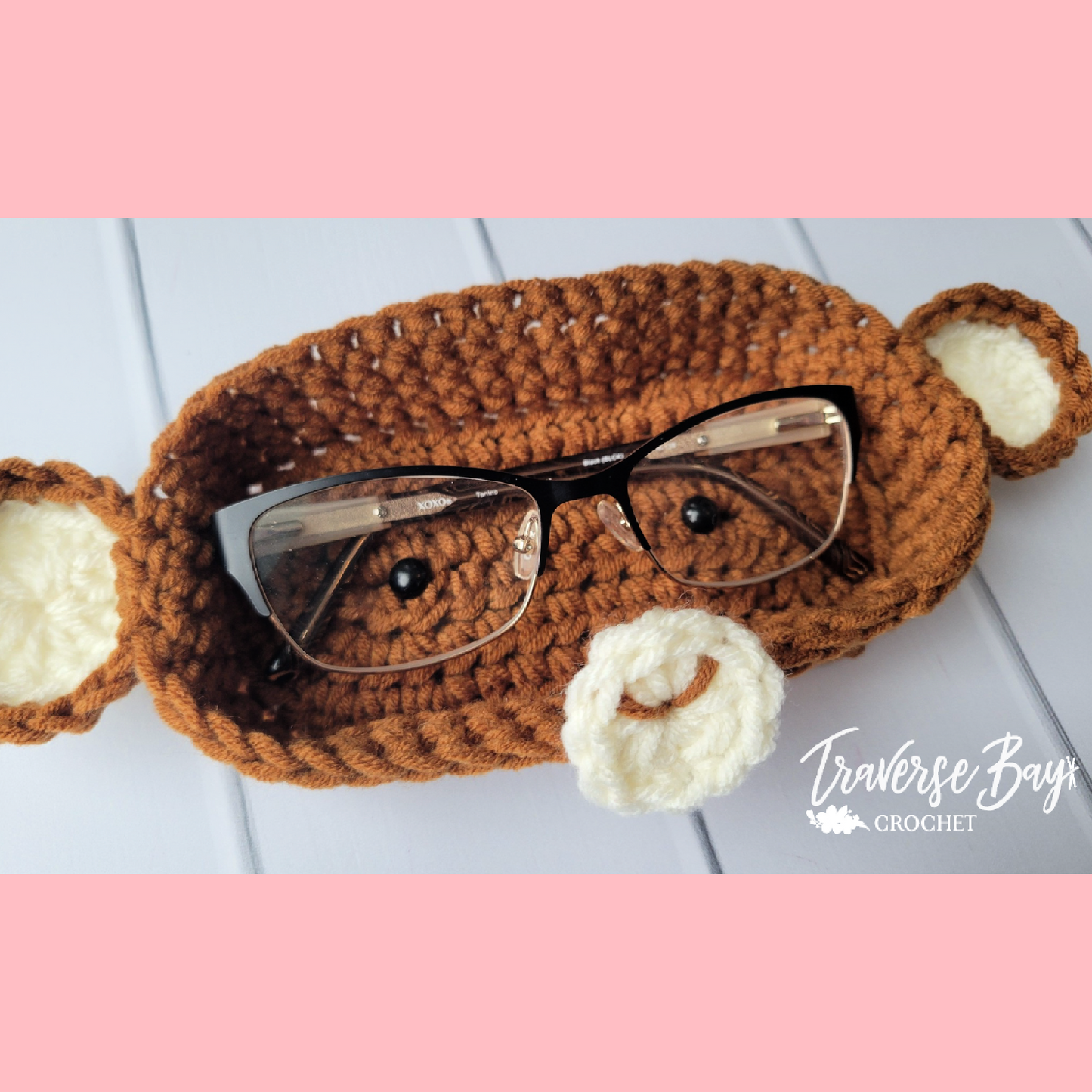 Crochet Monkey Glasses Holder Pattern