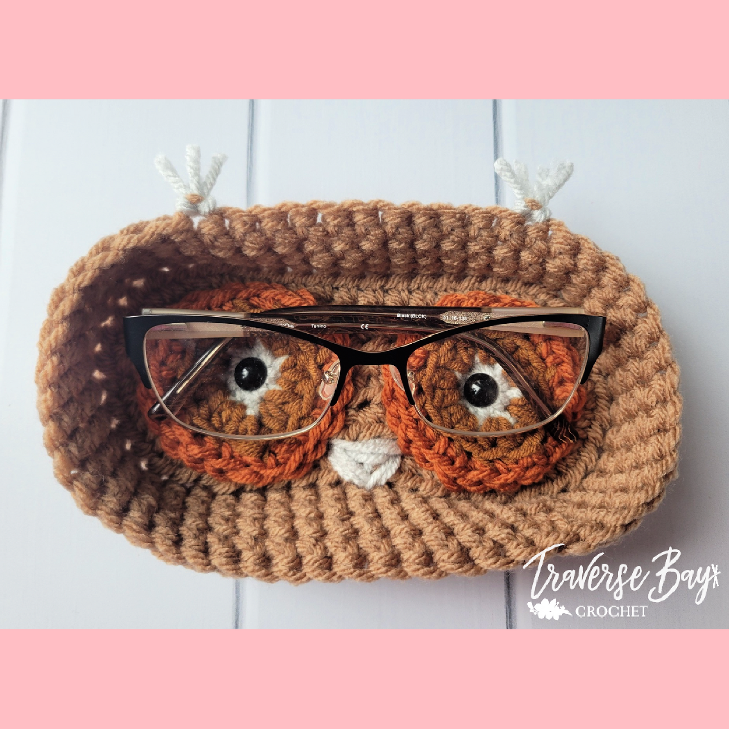 Crochet Owl Glasses Holder Pattern