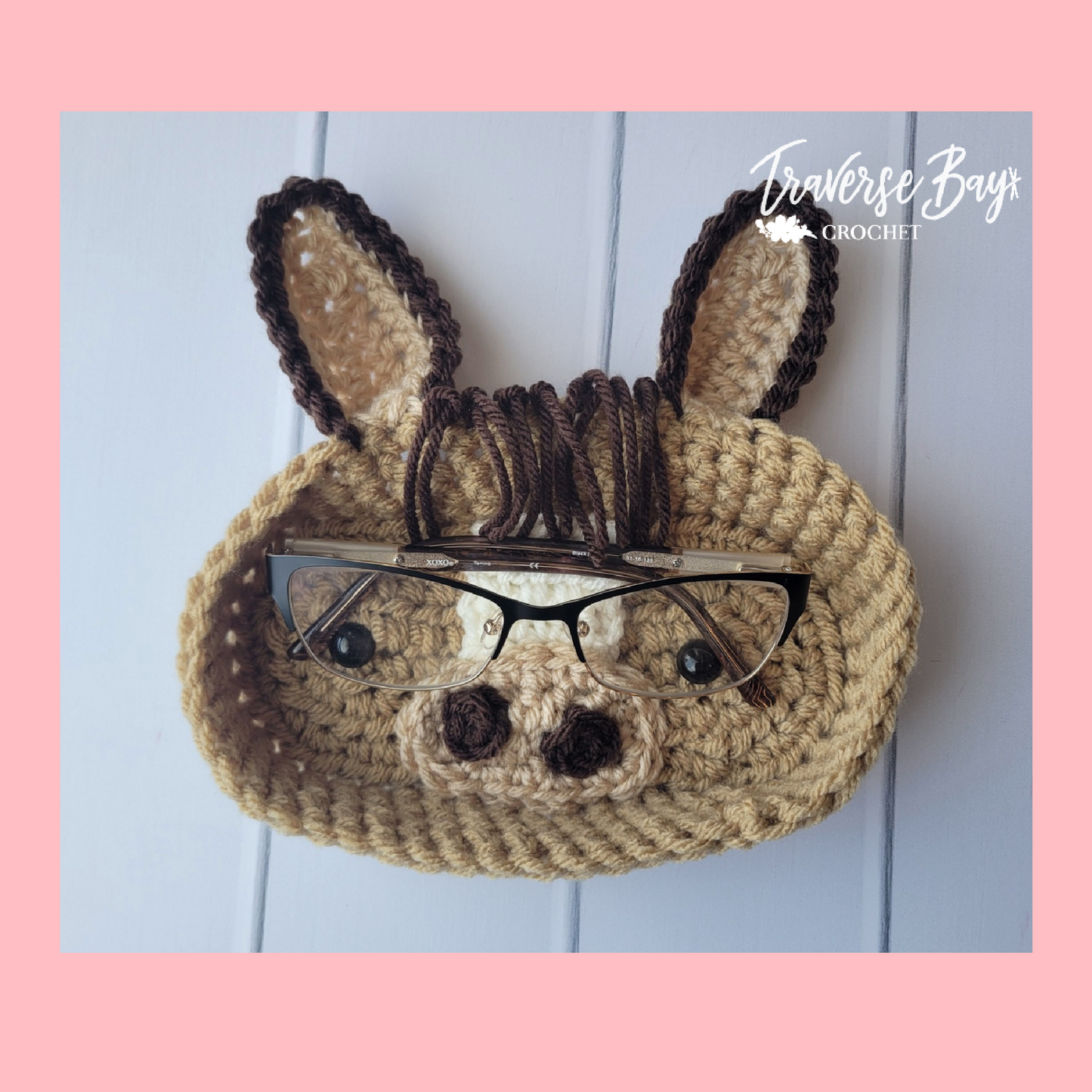 Crochet Horse Glasses Holder Pattern