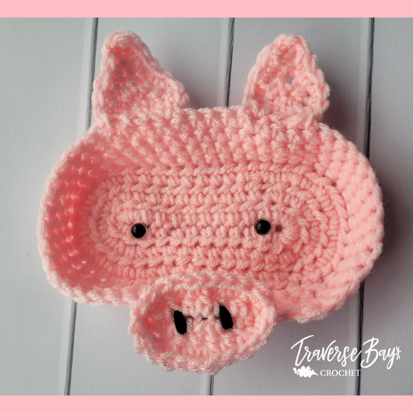 Crochet Pig Glasses Holder Pattern