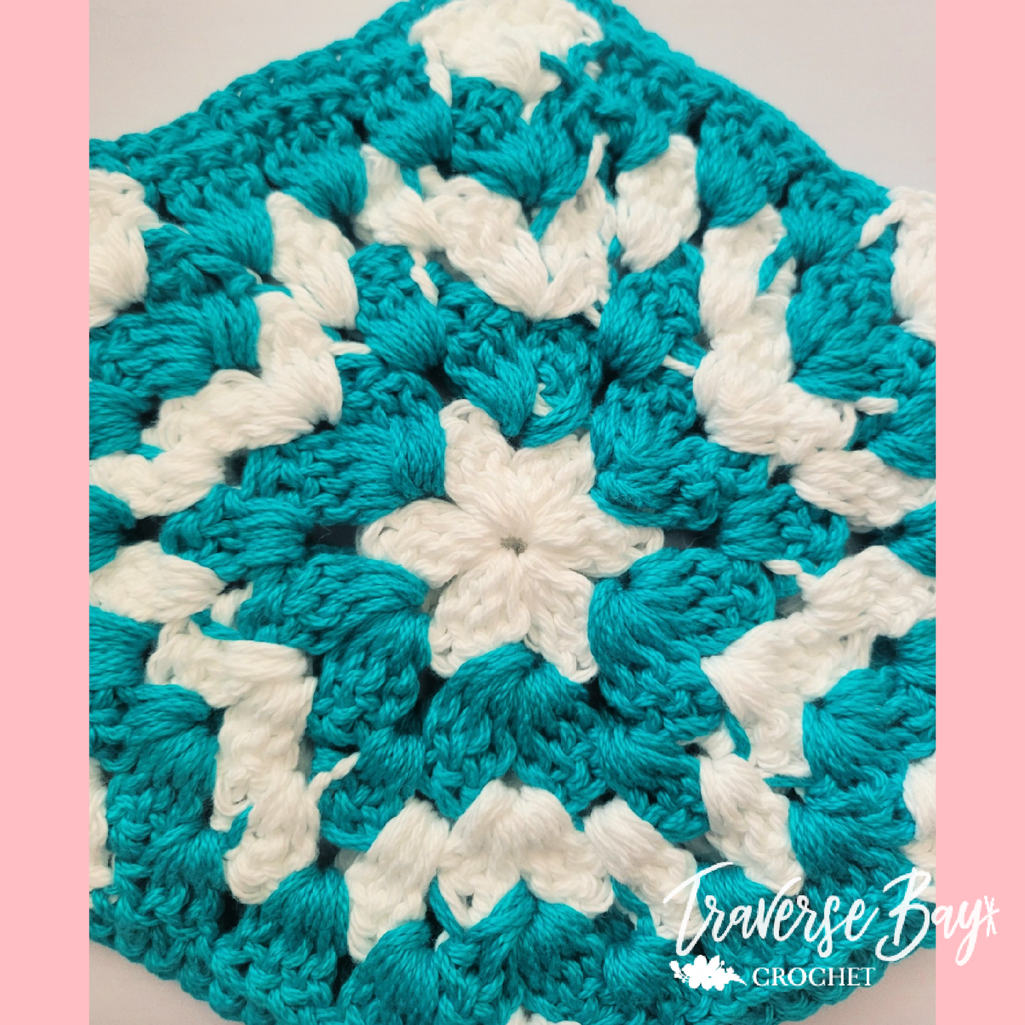 Crochet Granny Hexagon Hot Pad Pattern