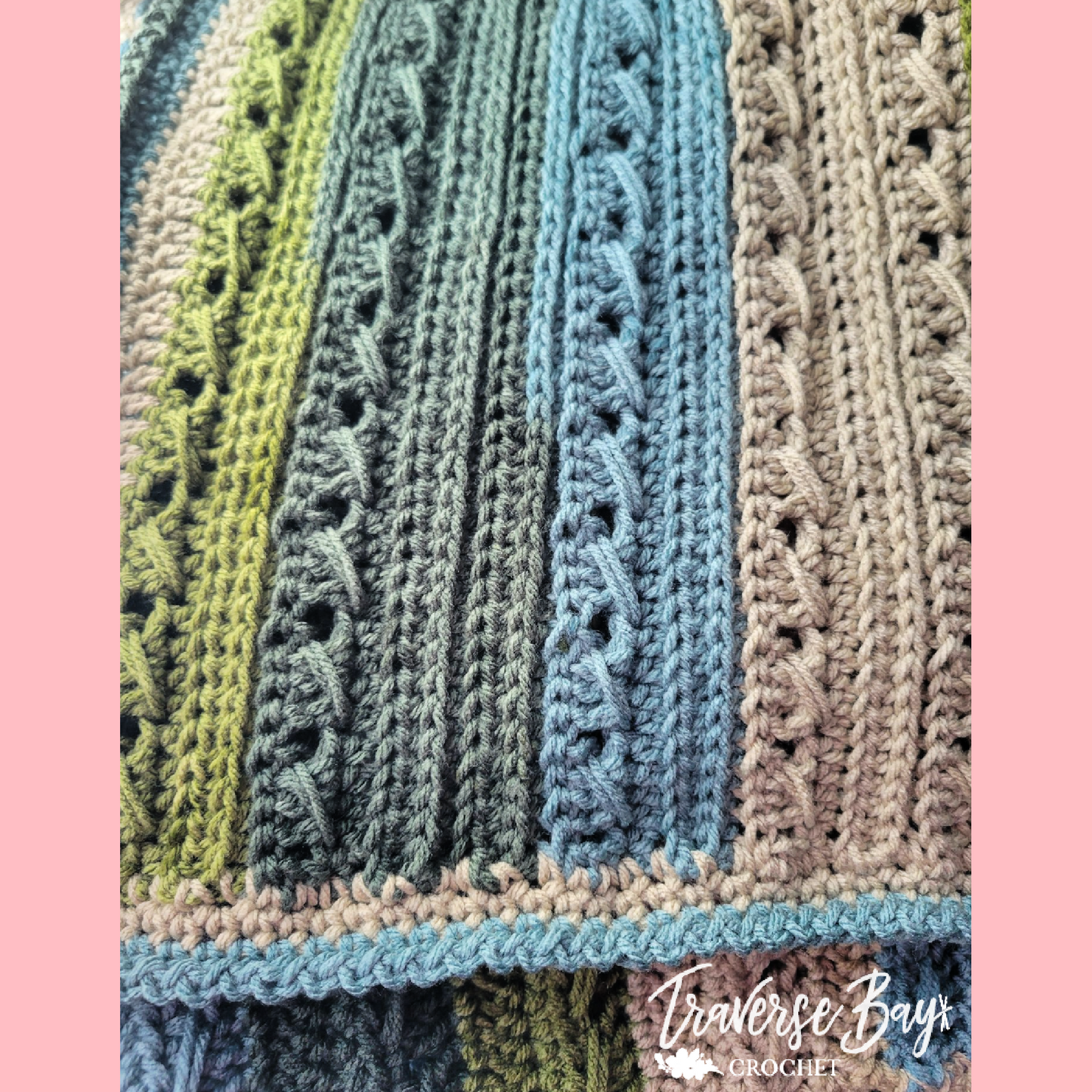 Crochet Northern Ridge Blanket Pattern