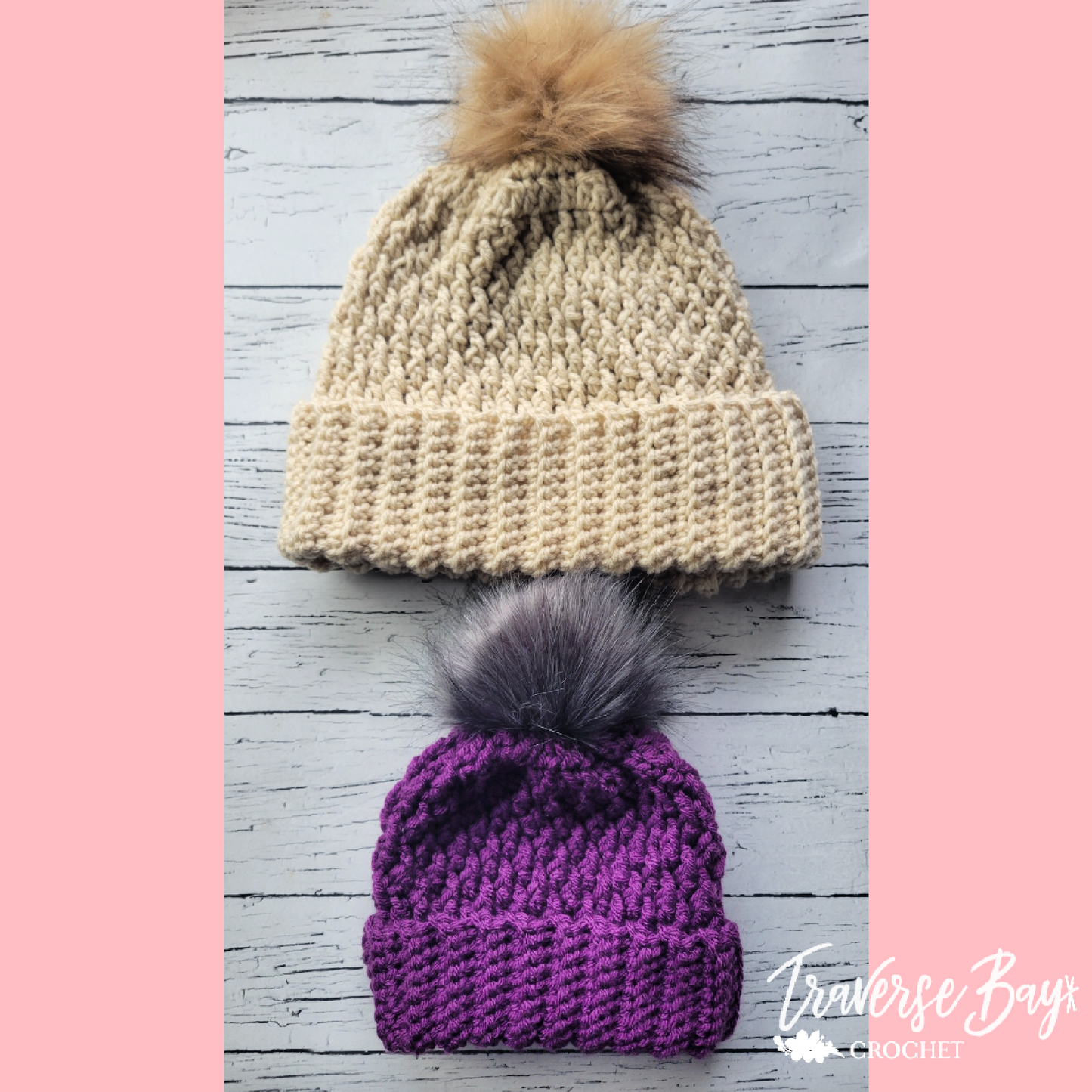 Crochet Ribbed Alpine Beanie Pattern Baby-Adult Sizes