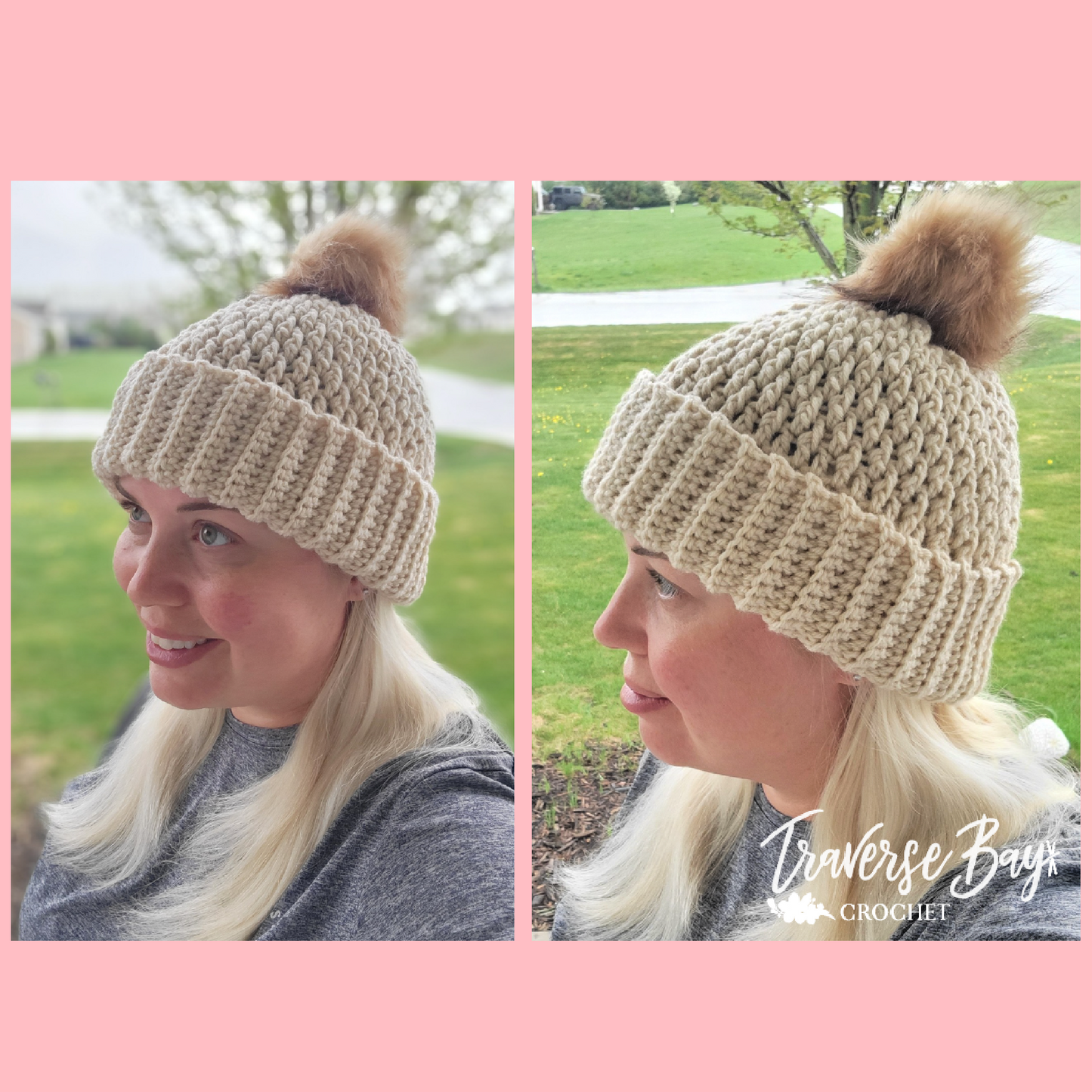 Crochet Ribbed Alpine Beanie Pattern Baby-Adult Sizes