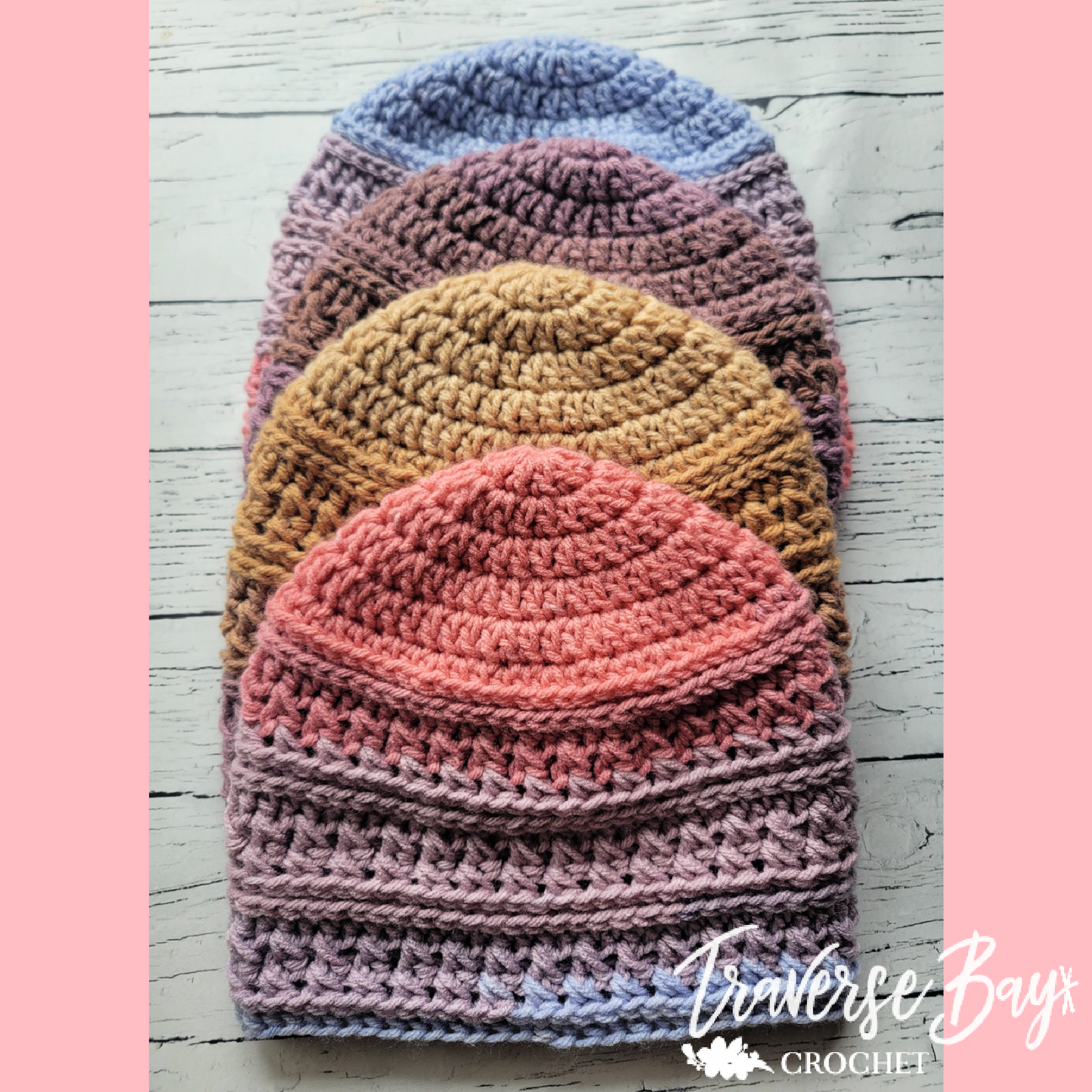 Crochet Cabin Ridge Beanie Pattern Adult Size