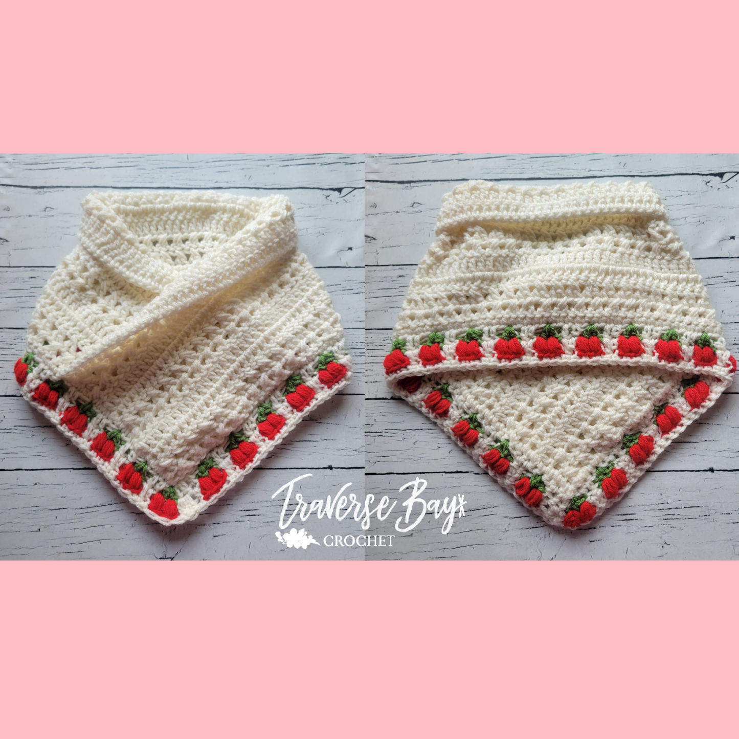 Crochet Cherry Neck Warmer Pattern