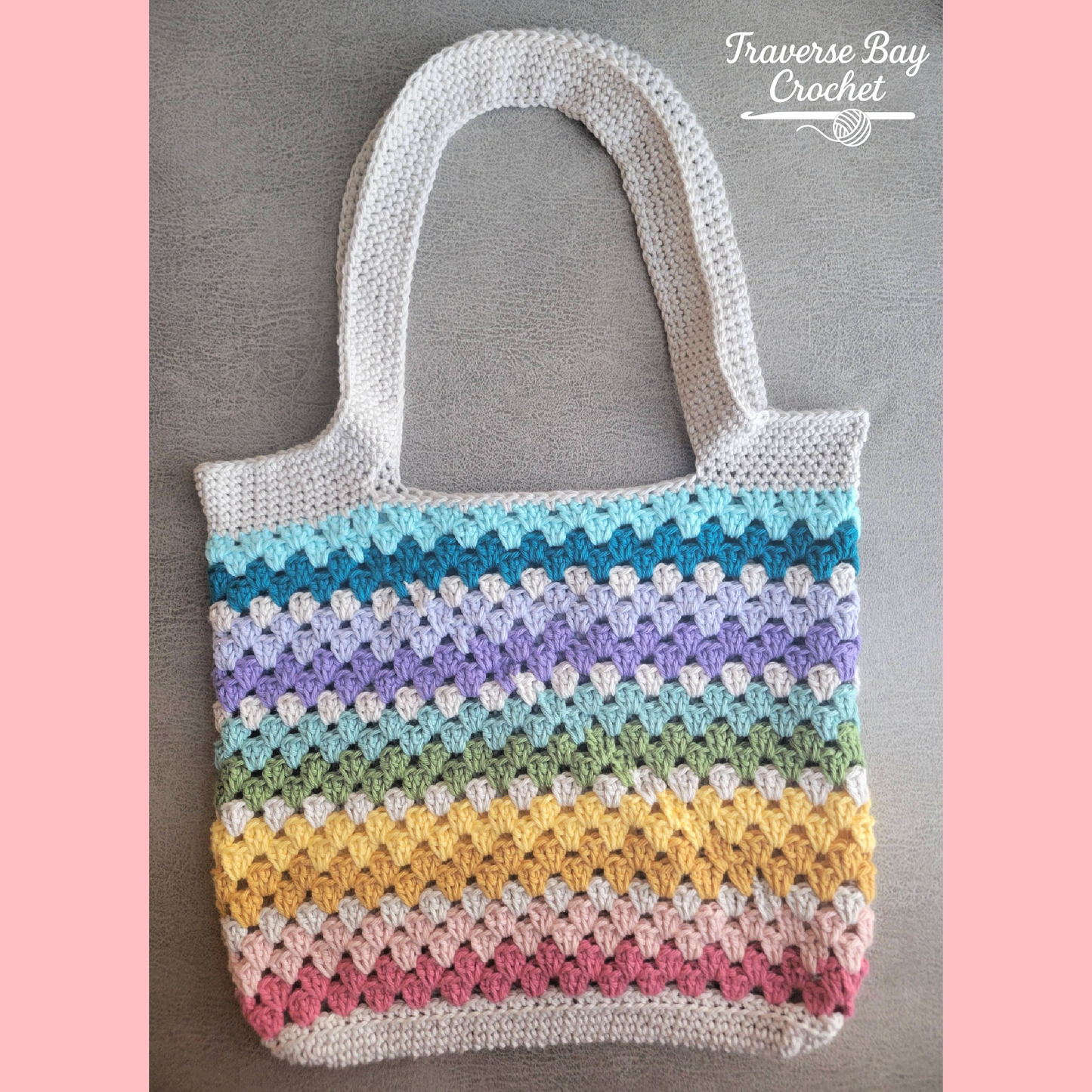 Crochet Granny Tote Bag Market Purse Pattern