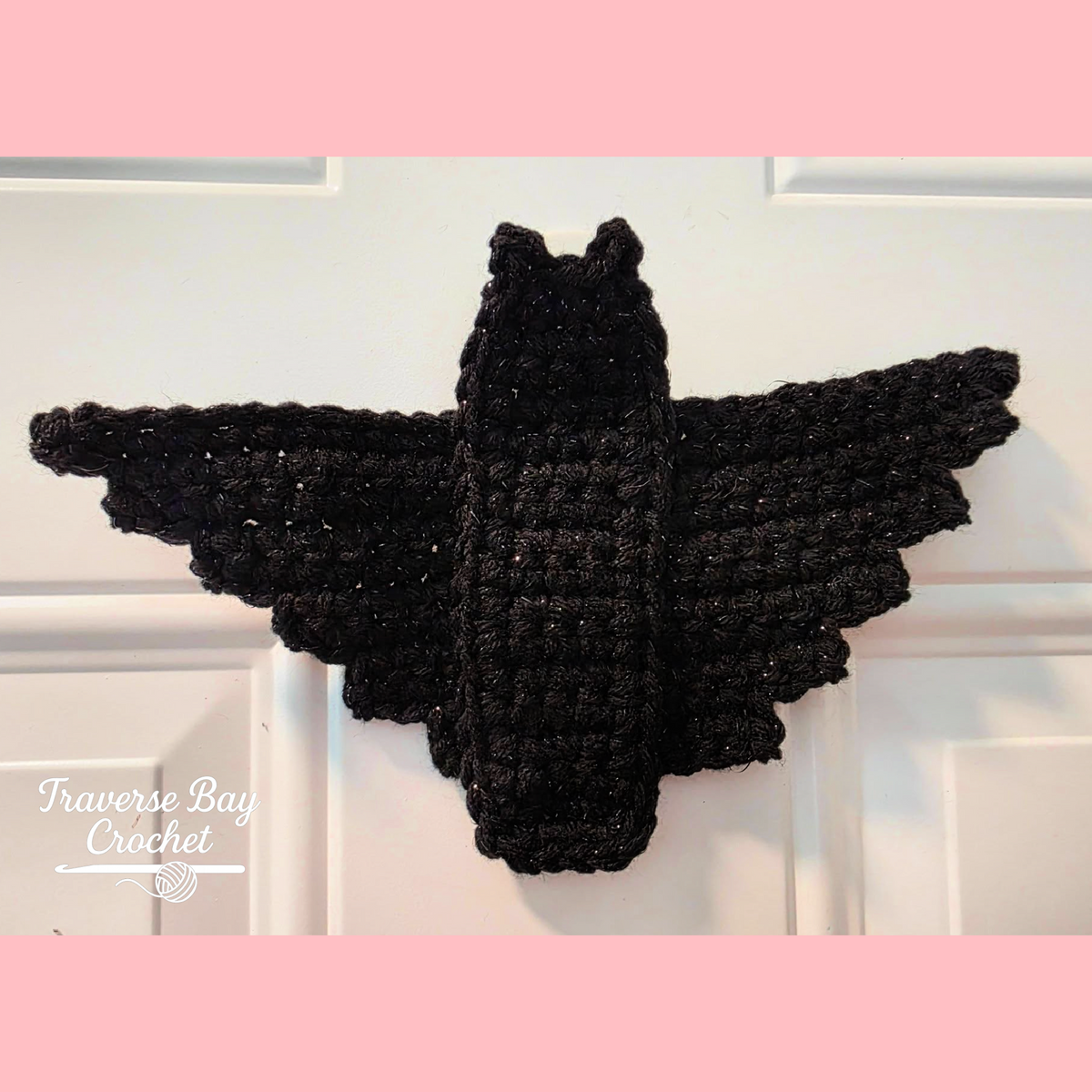 Crochet Bat Halloween Decoration Wall Hanging