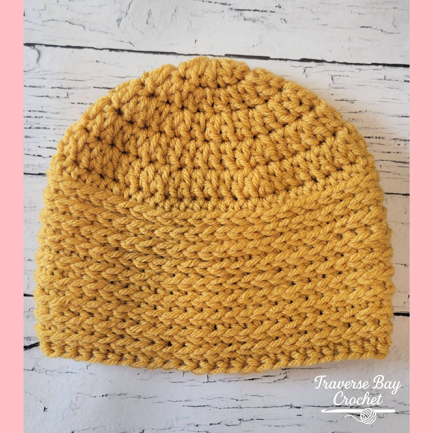 Crochet Bay Ridge Family Beanie Pattern 5 Sizes