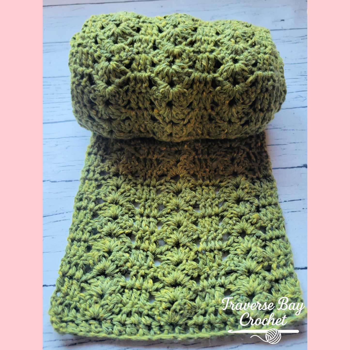 Crochet Shell Lace Scarf Pattern