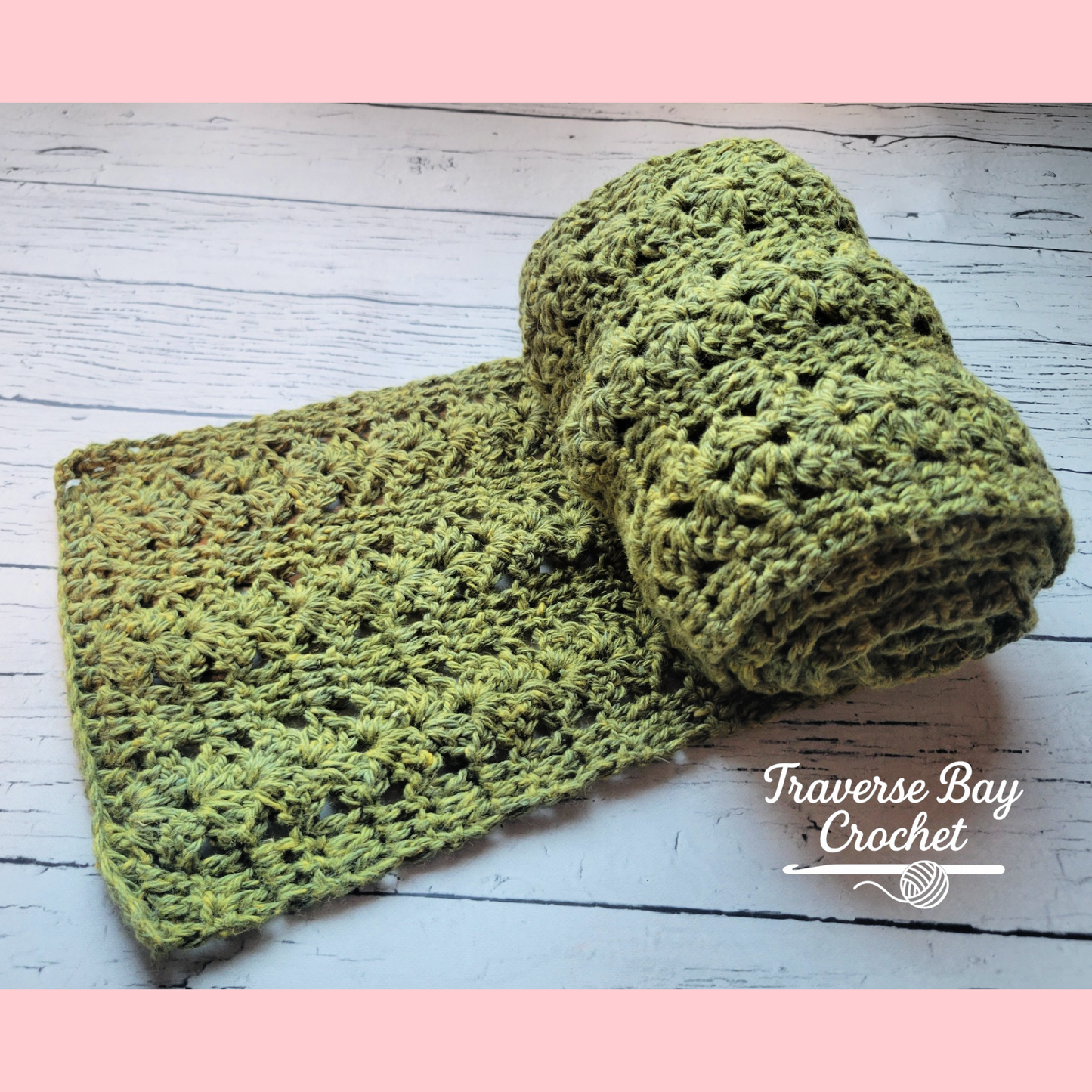 Crochet Shell Lace Scarf Pattern