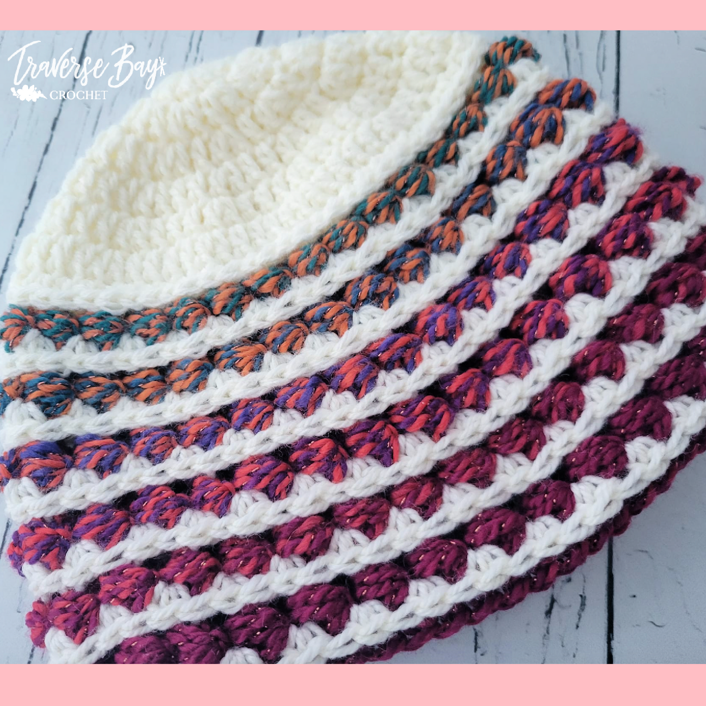 Crochet Textured Bead Beanie Pattern