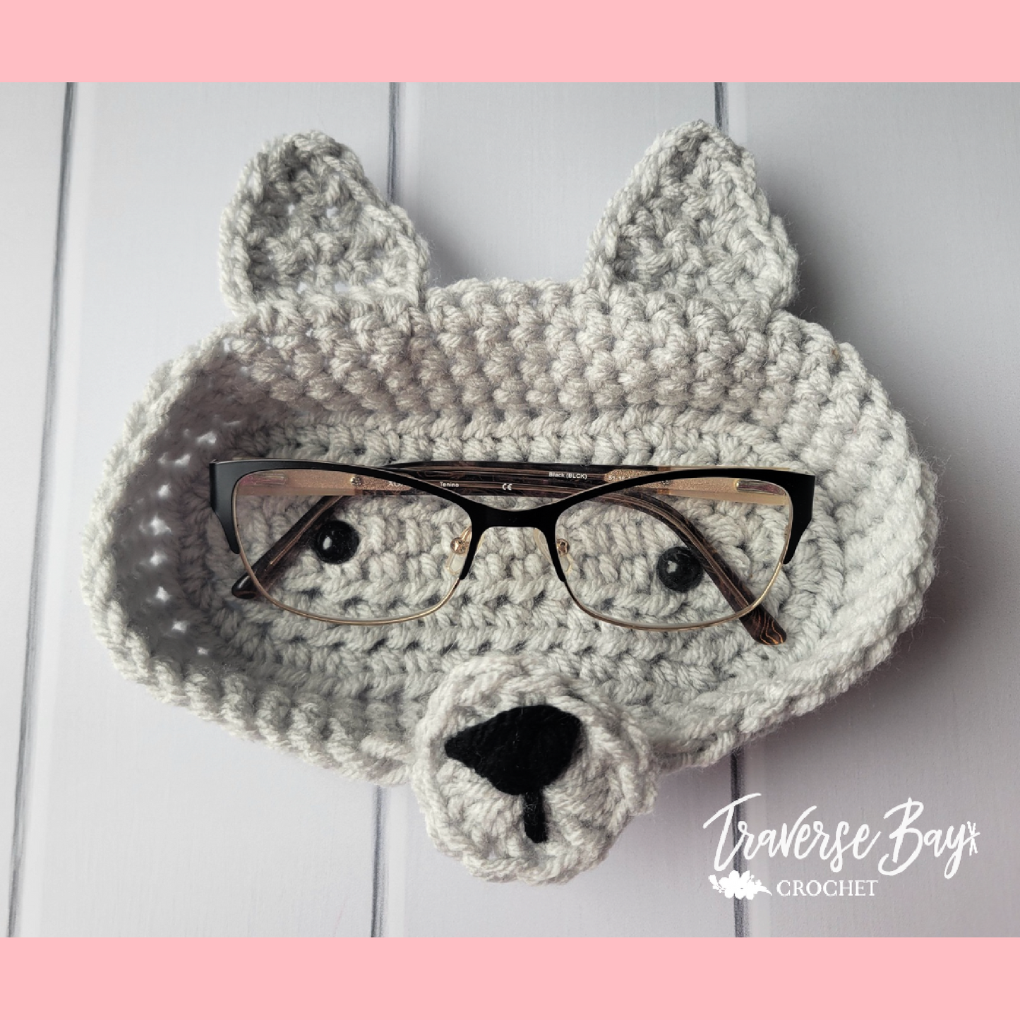 Crochet Dog Glasses Holder Pattern