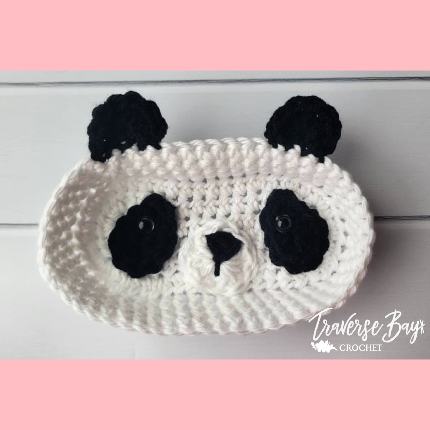 Crochet Panda Glasses Holder Pattern