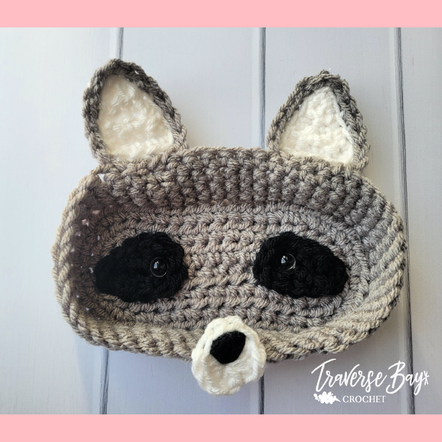 Crochet Raccoon Glasses Holder Pattern