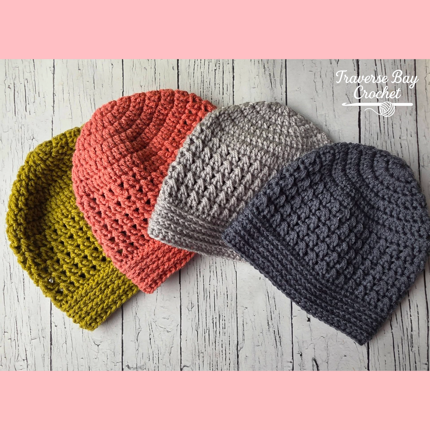 Crochet Bayside Texture Beanie Pattern
