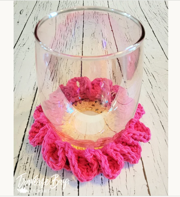 Crochet Flower Coaster Pattern