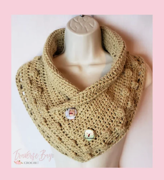 Crochet Bobble Cowl Pattern