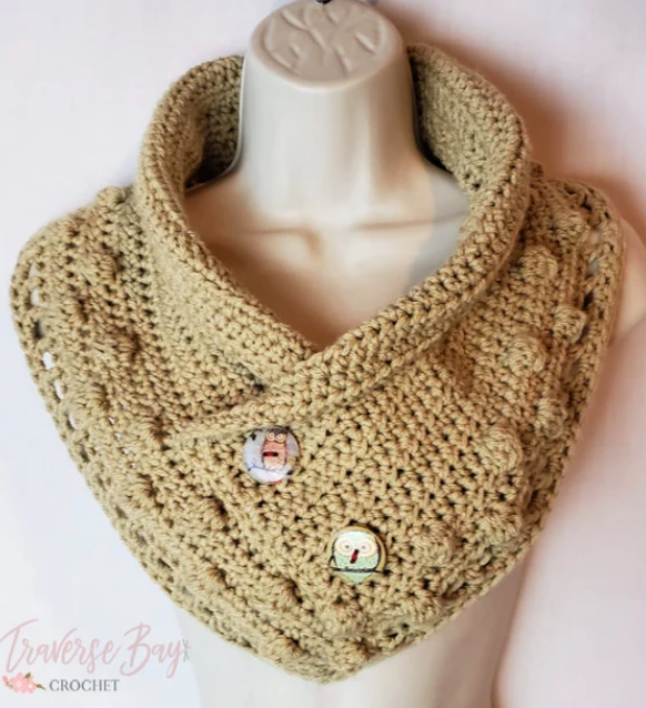 Crochet Bobble Cowl Pattern