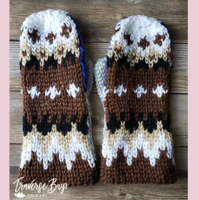 Crochet Bernie Mitten Pattern
