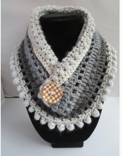 Crochet Pom Cowl Pattern
