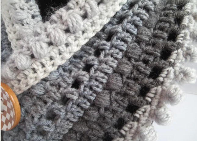 Crochet Pom Cowl Pattern