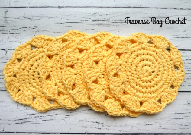 Crochet Sunny Day Coaster Pattern