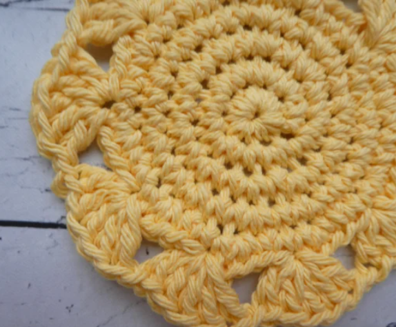 Crochet Sunny Day Coaster Pattern