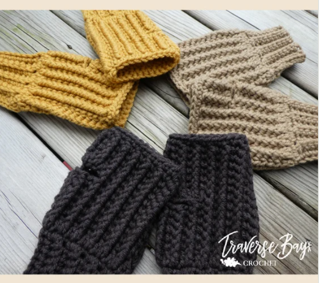 Crochet Fingerless Gloves Pattern