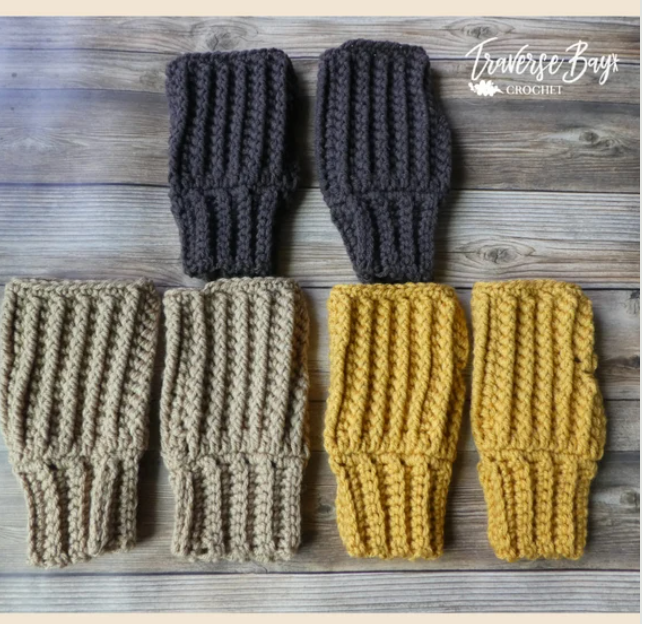 Crochet Fingerless Gloves Pattern