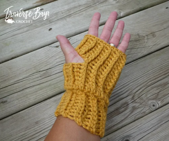 Crochet Fingerless Gloves Pattern