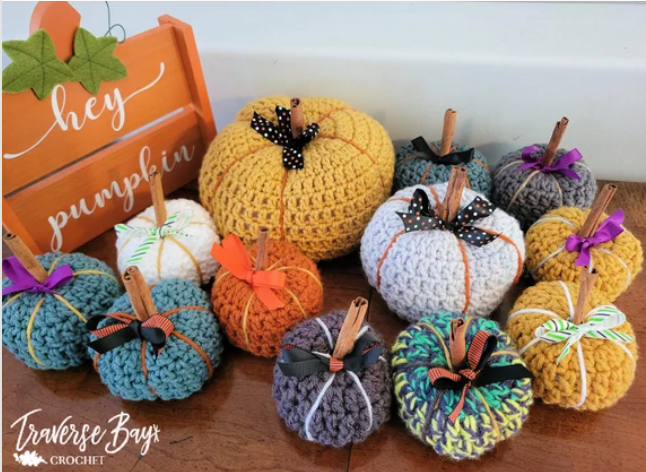Crochet Ribbon Pumpkin Pattern