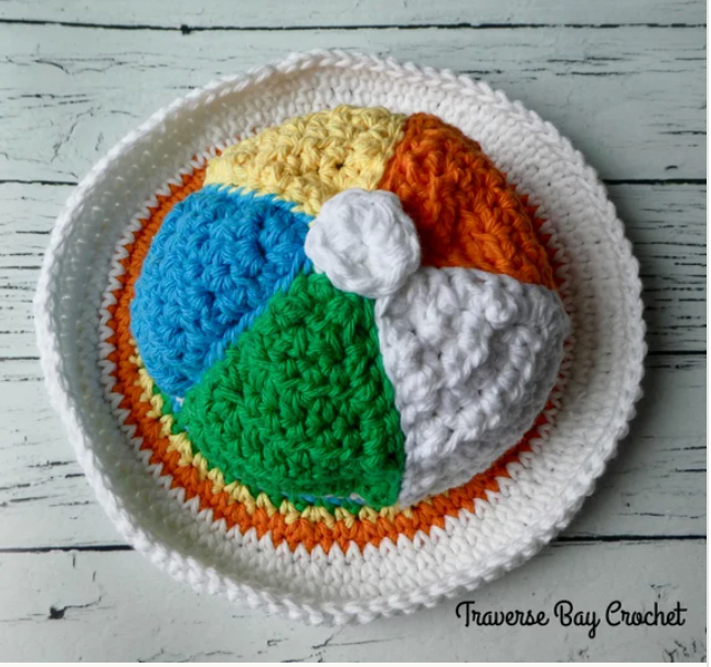 Crochet Beach Ball Sun Hat Pattern