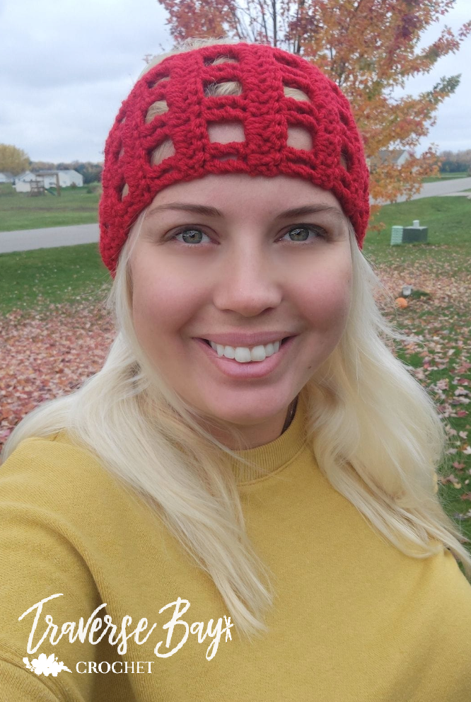 Crochet Window Headband Pattern