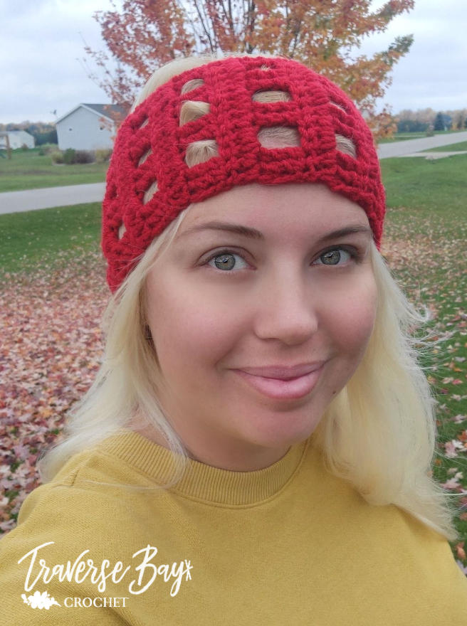 Crochet Window Headband Pattern