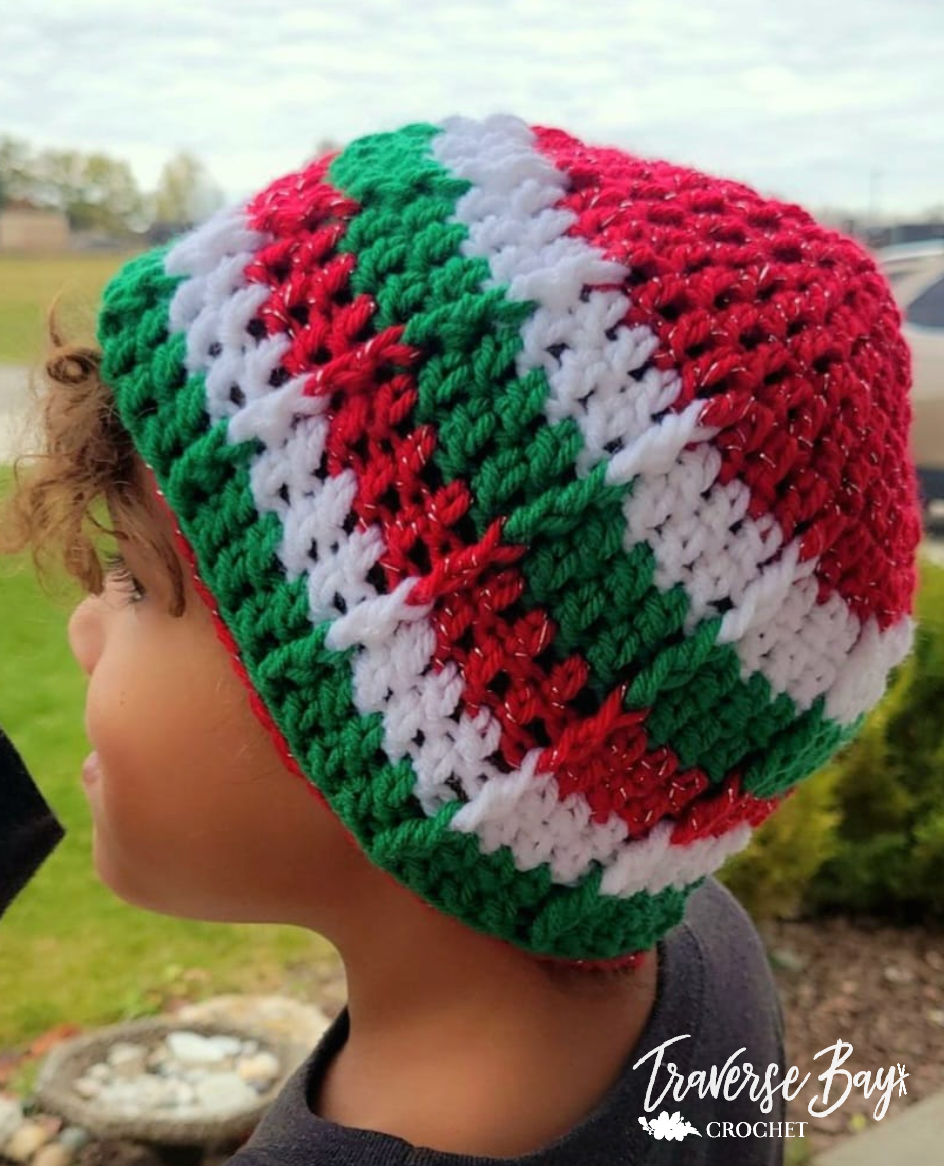 Crochet Holiday Beanie Pattern