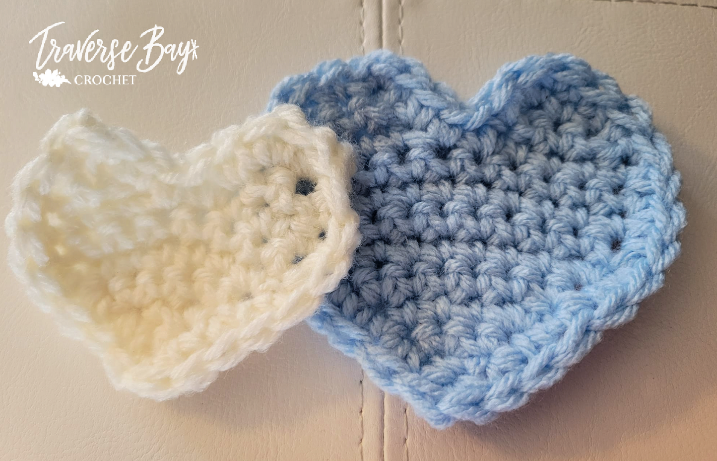 Crochet Heart Appliqué