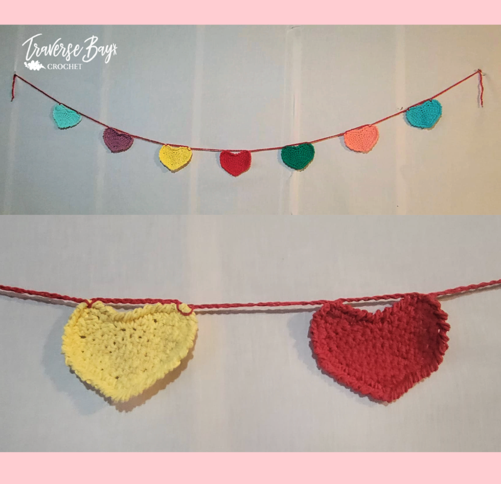 Crochet Heart Garland Pattern
