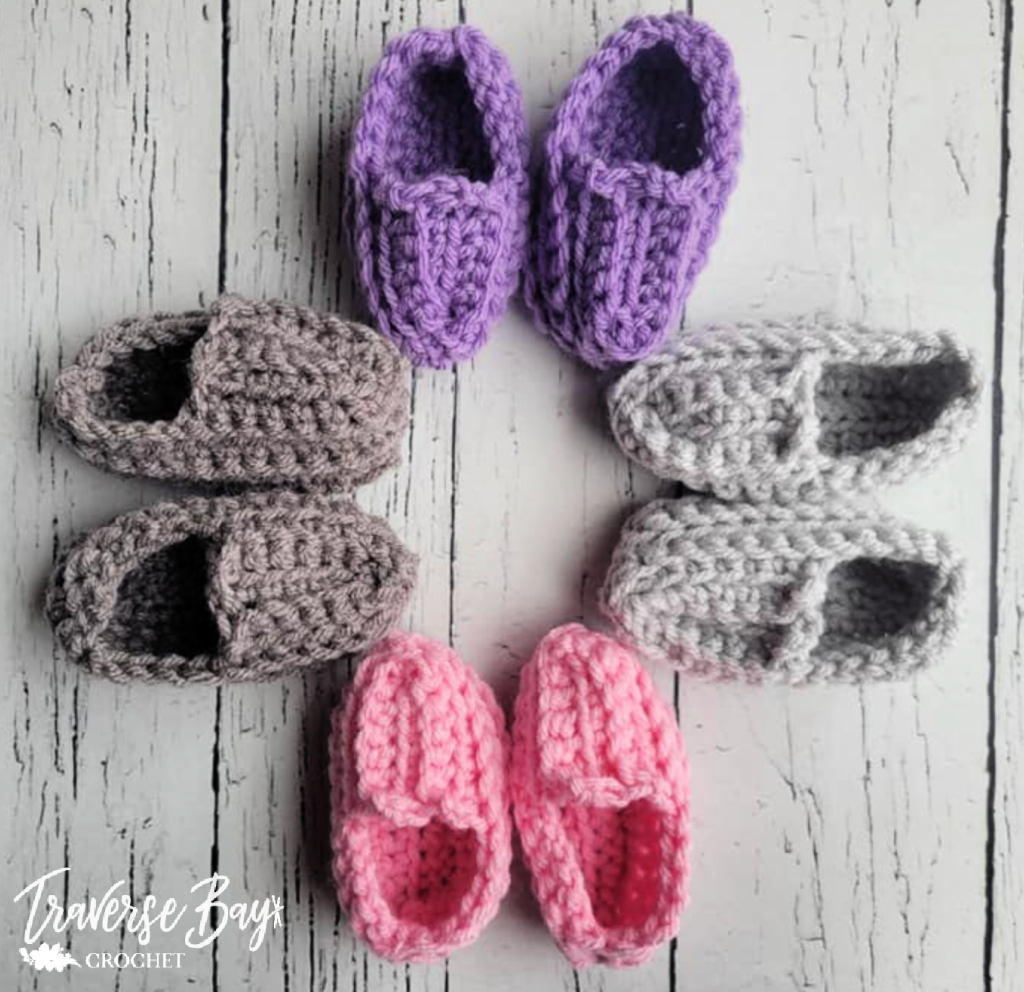 Beginner Crochet Baby Booties