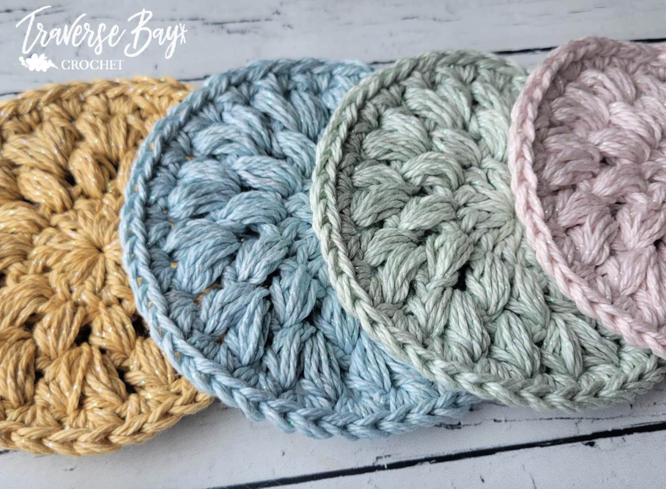Crochet Puff Coaster Pattern