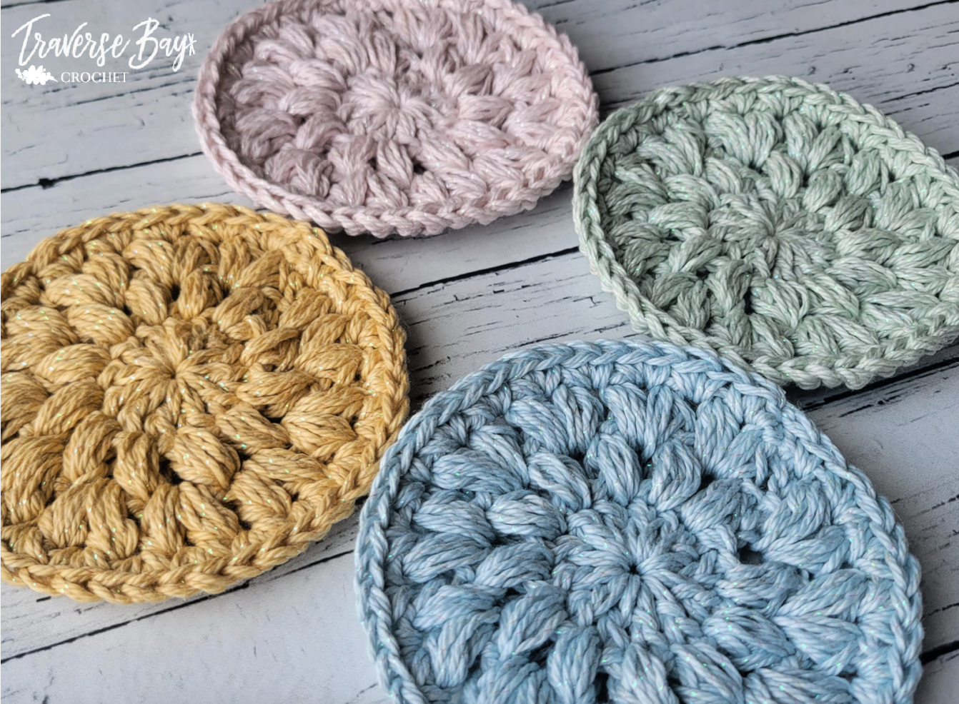 Crochet Puff Coaster Pattern